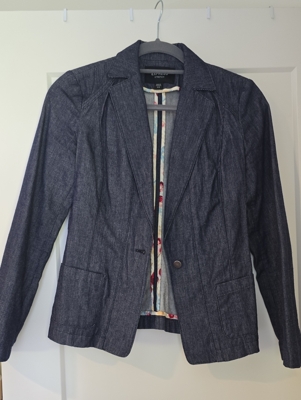 Women’s Dark Denim Blazer Jacket